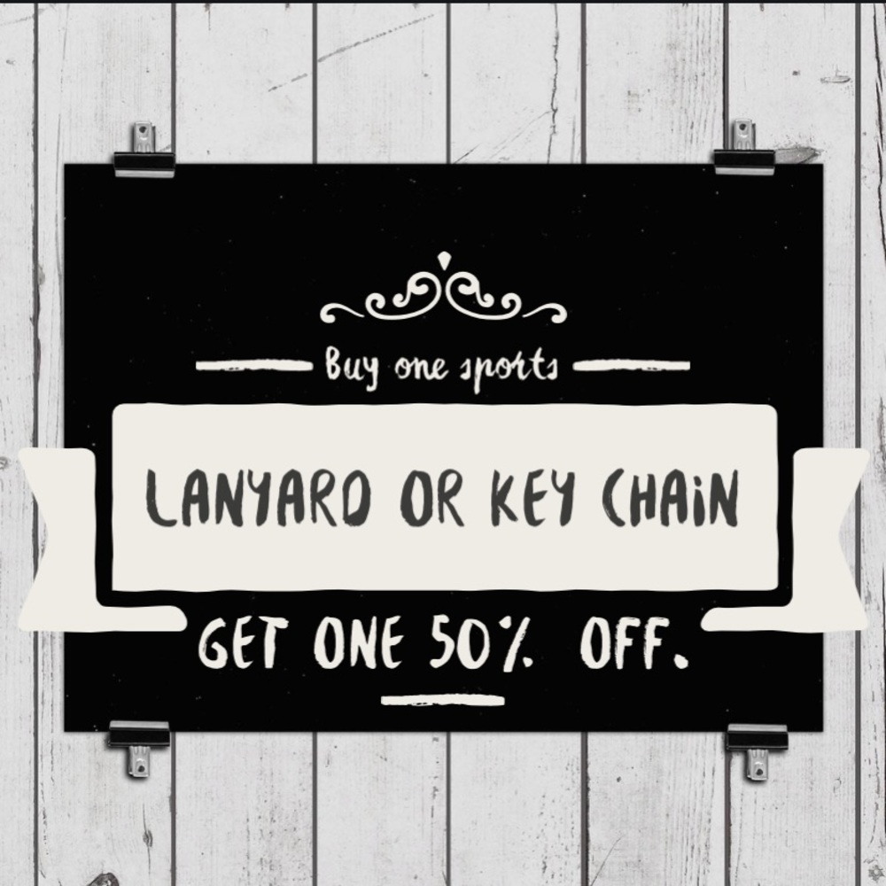 Flash sale on all Sports Lanyards & Key Chains.